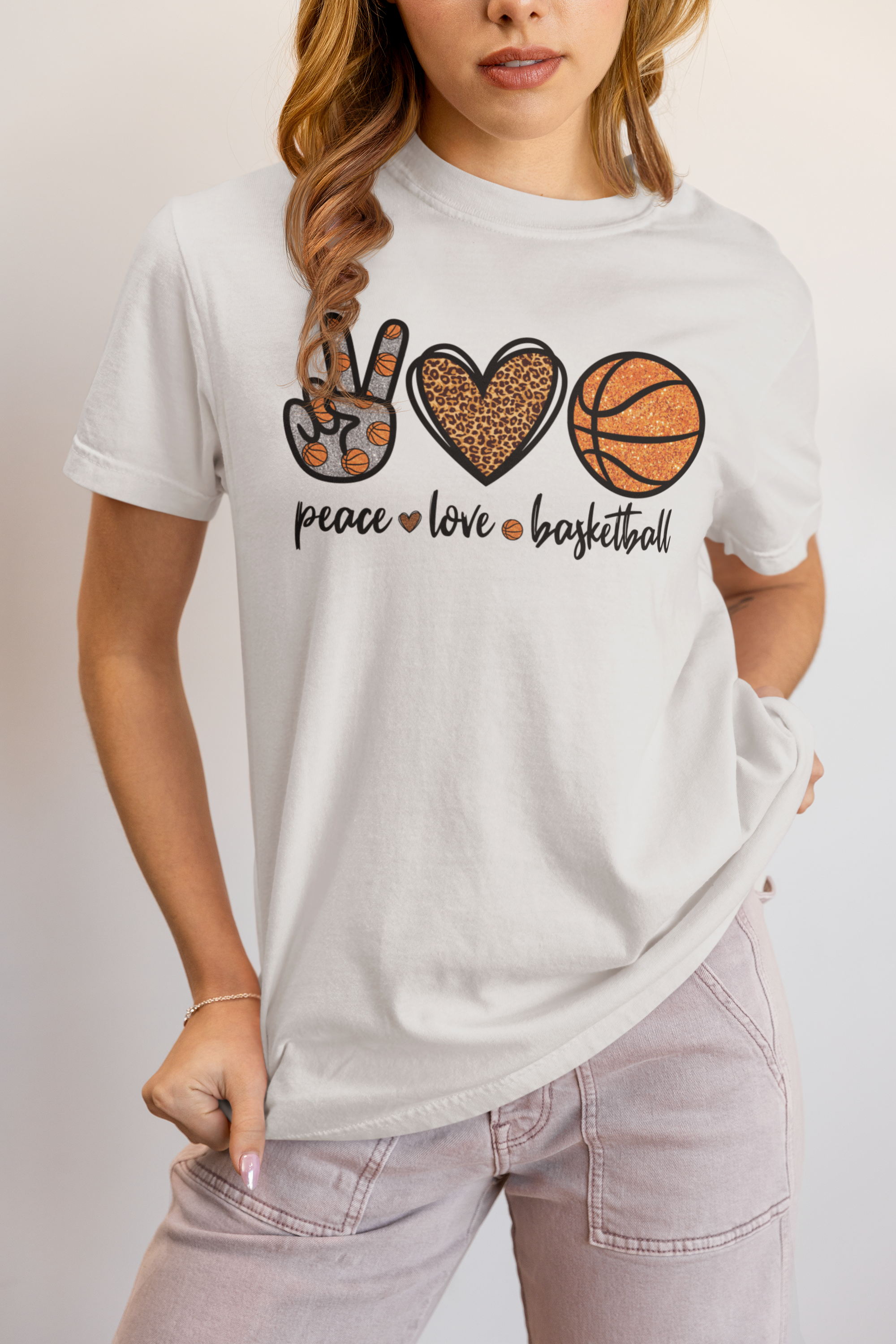 Peace Love Basketball T-Shirt