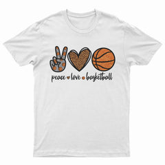 Peace Love Basketball Youth T-Shirt