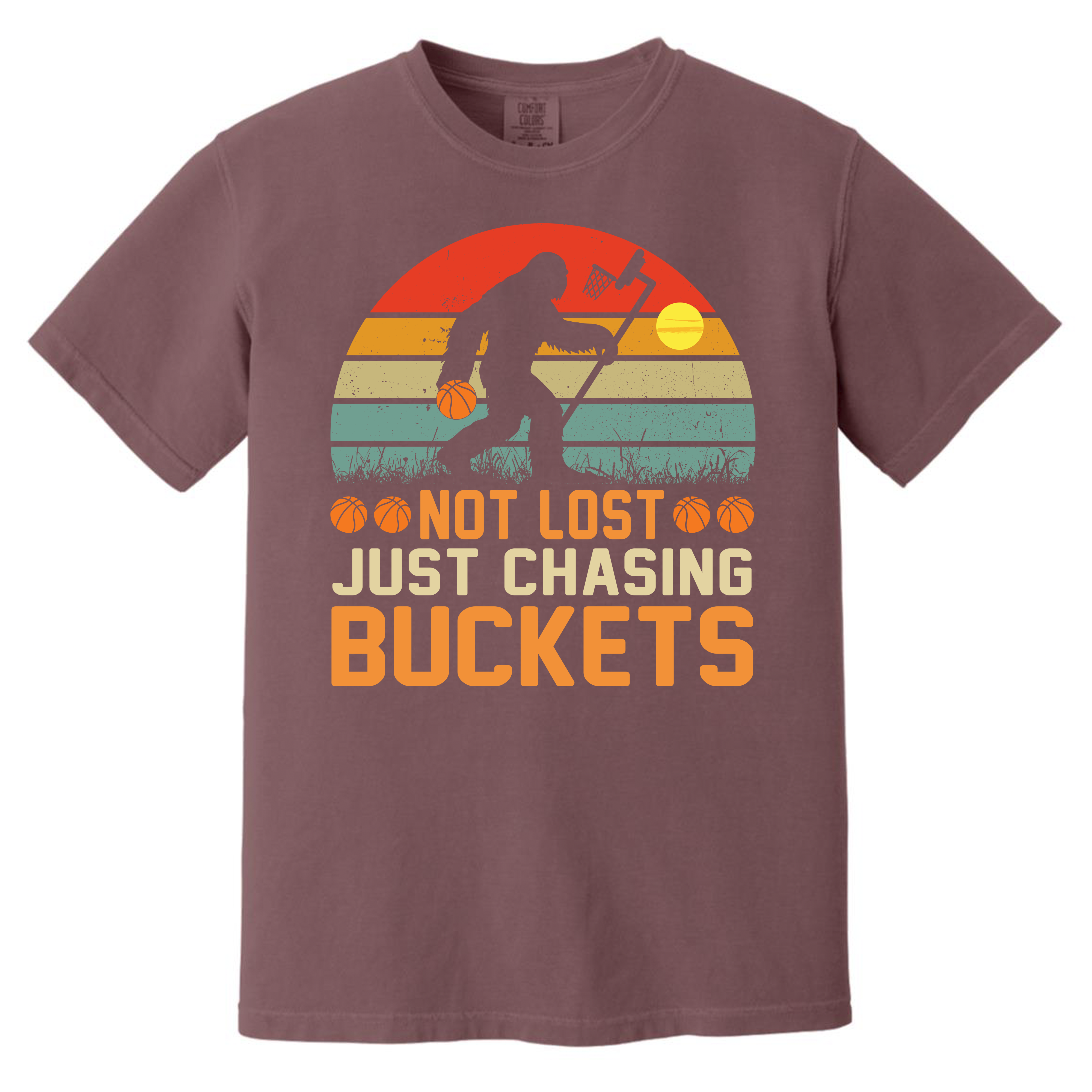 Funny Bigfoot Chasing Buckets Unisex T-shirts