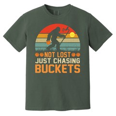 Funny Bigfoot Chasing Buckets Unisex T-shirts