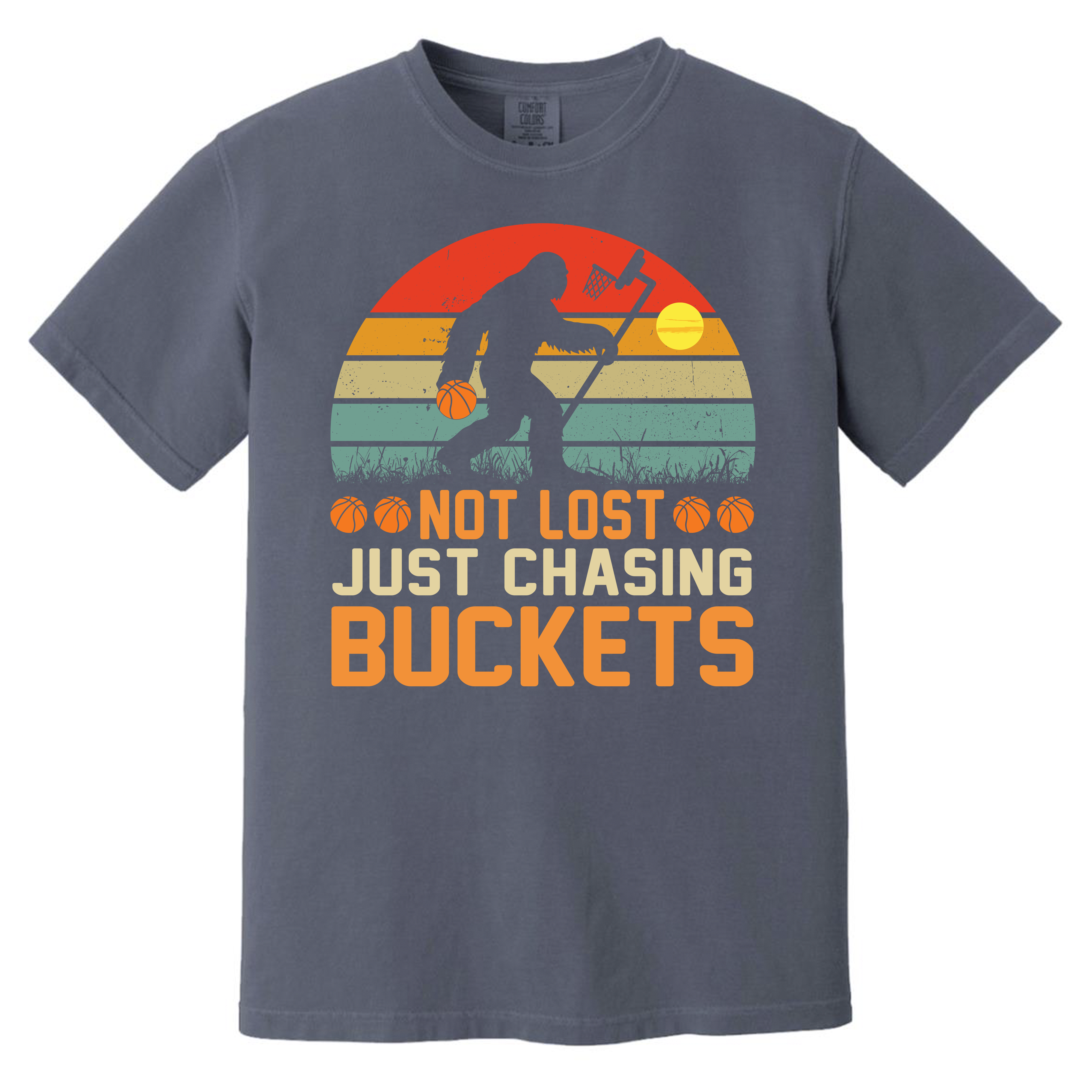 Funny Bigfoot Chasing Buckets Unisex T-shirts