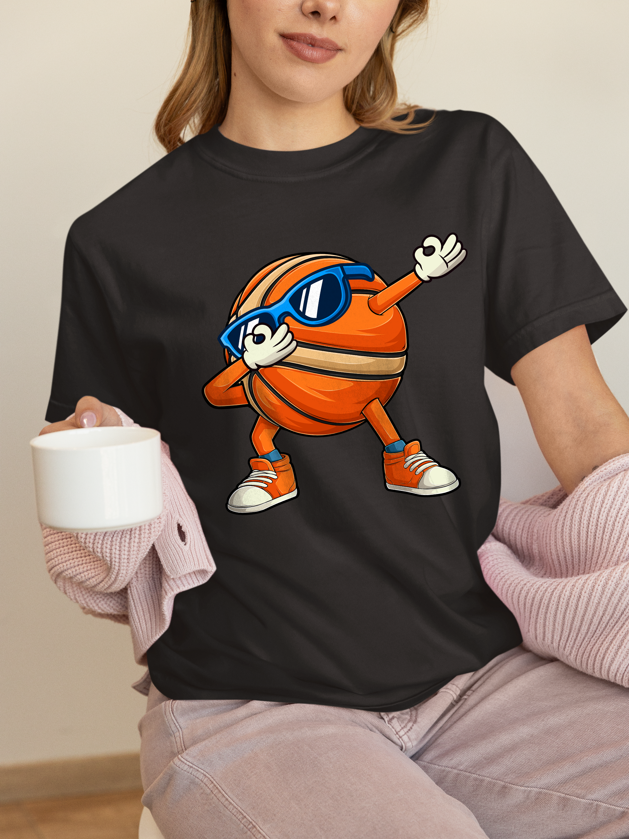Funny Dabbing Basketball - 3-Pointer Celebration T-Shirt
