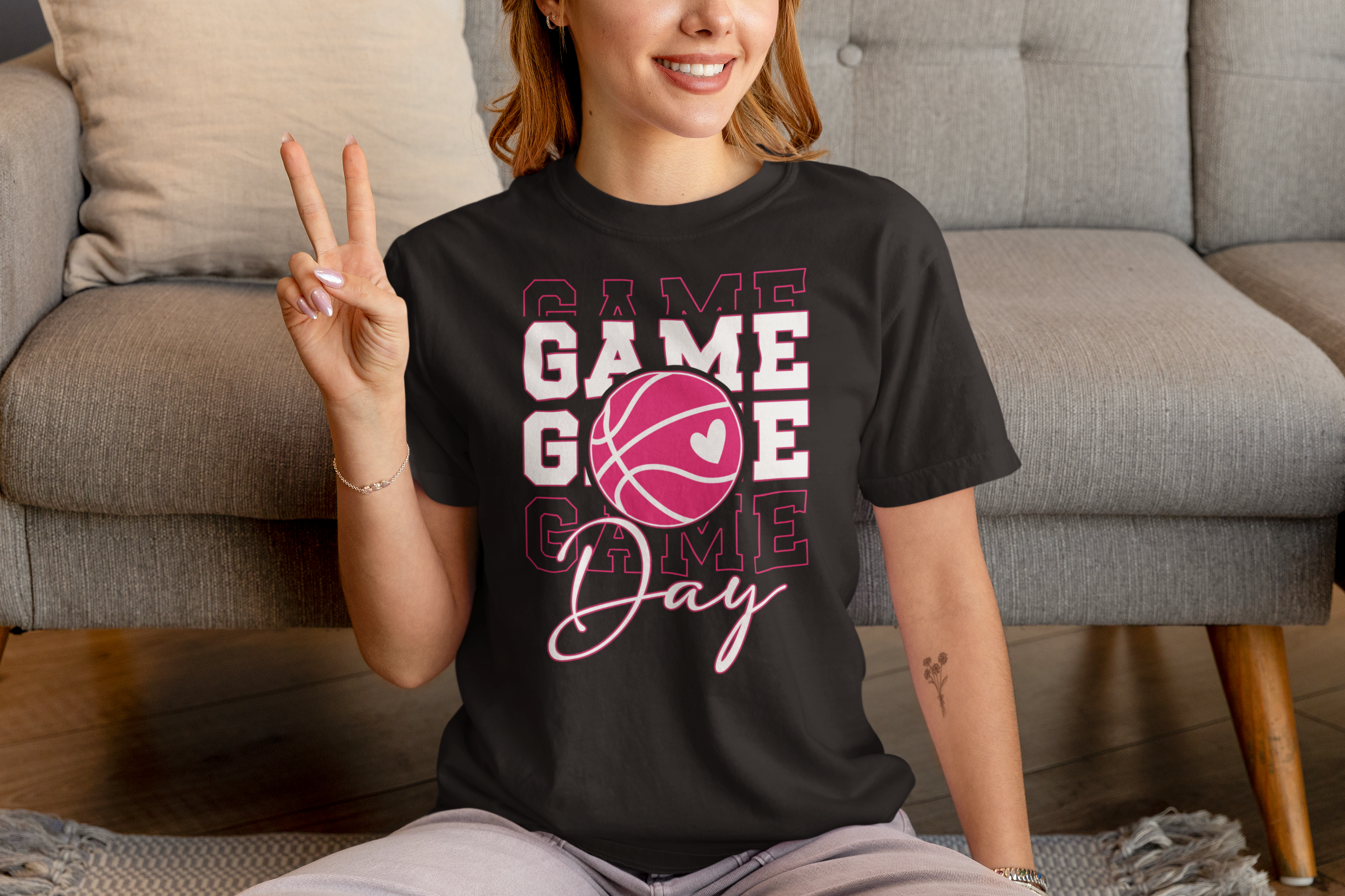 Cute Pink Game Day Unisex T-Shirts