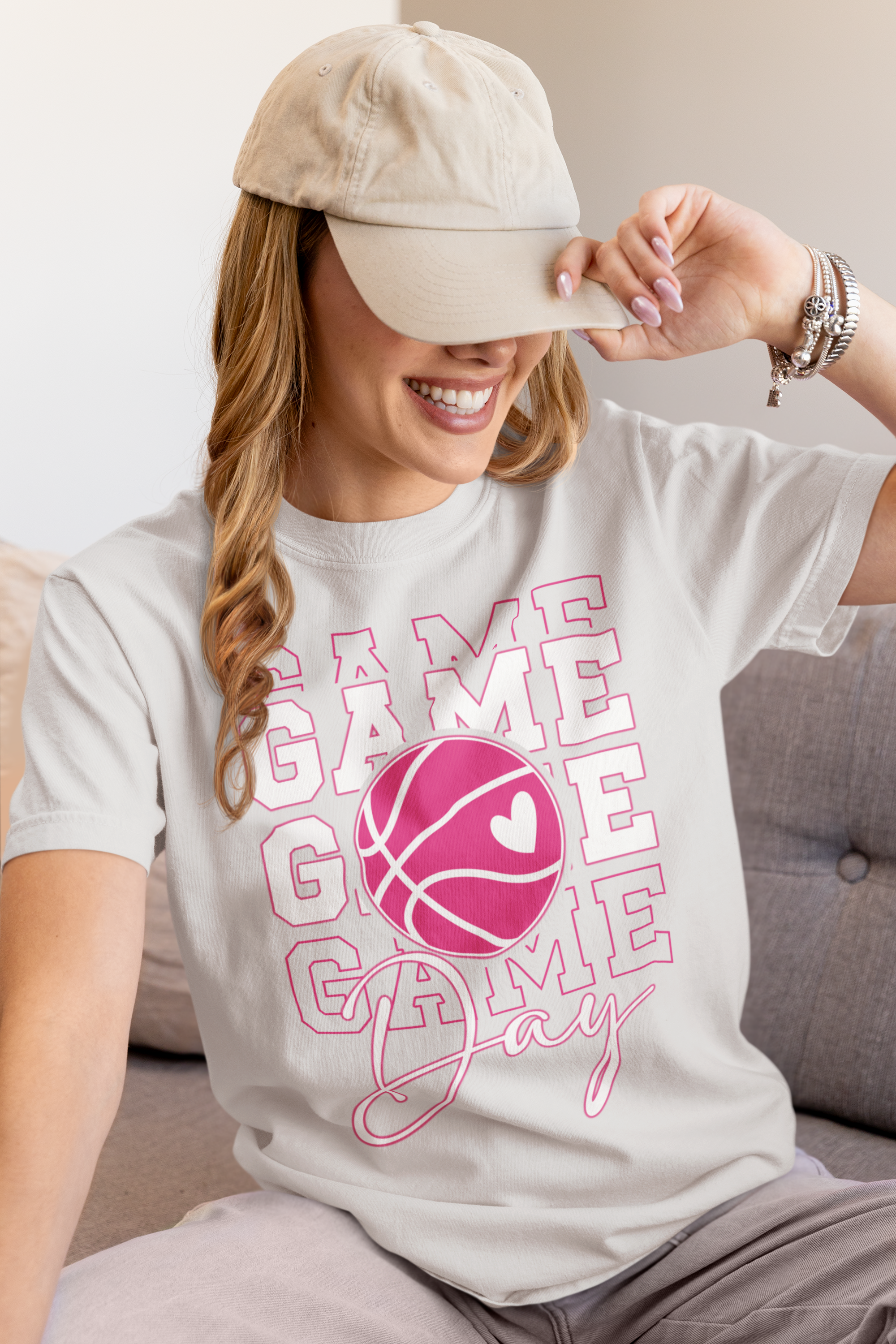 Cute Pink Game Day Unisex T-Shirts