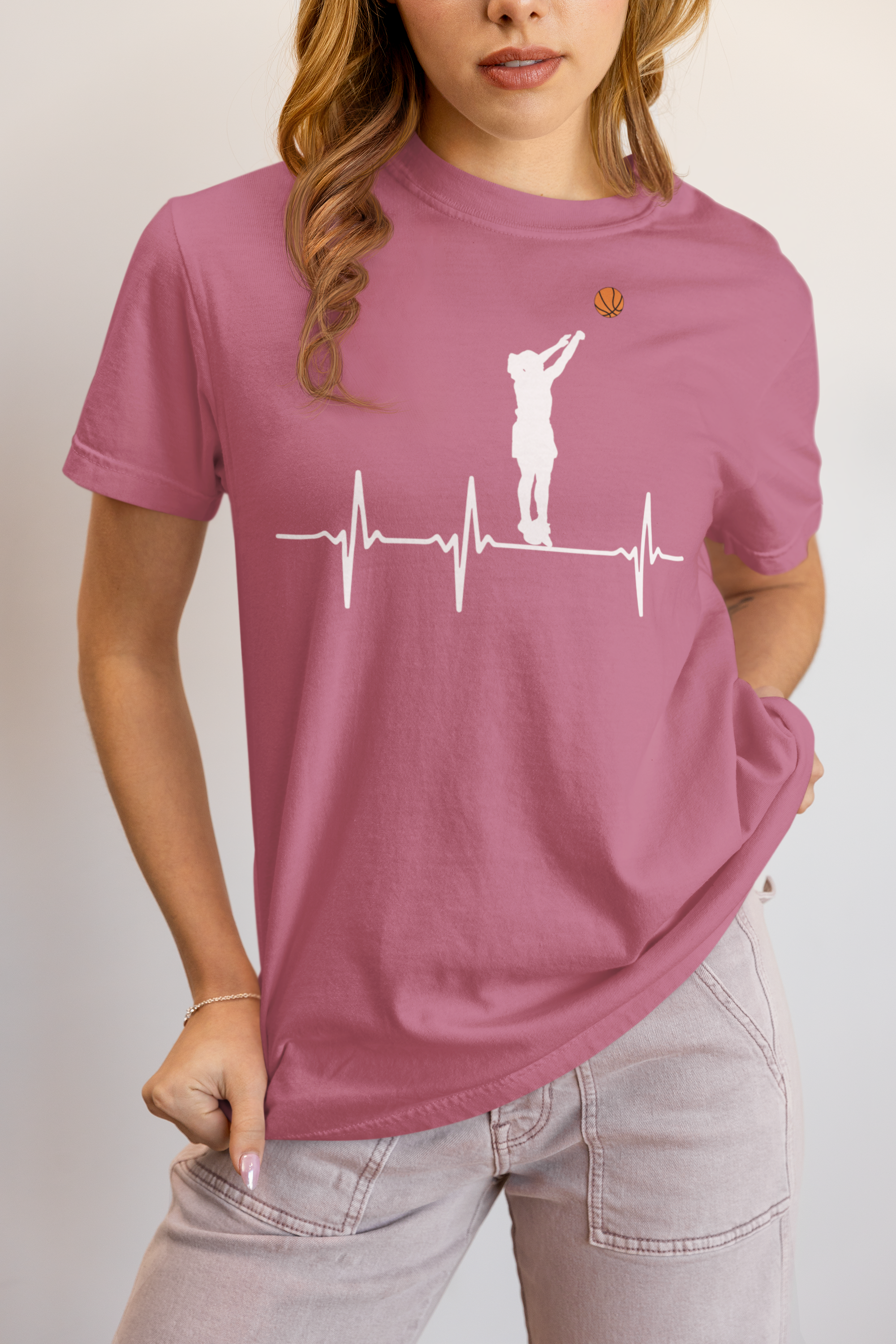 Basketball Heartbeat Women T-Shirt