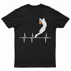 Basketball Heartbeat boys Kids Youth T-Shirt
