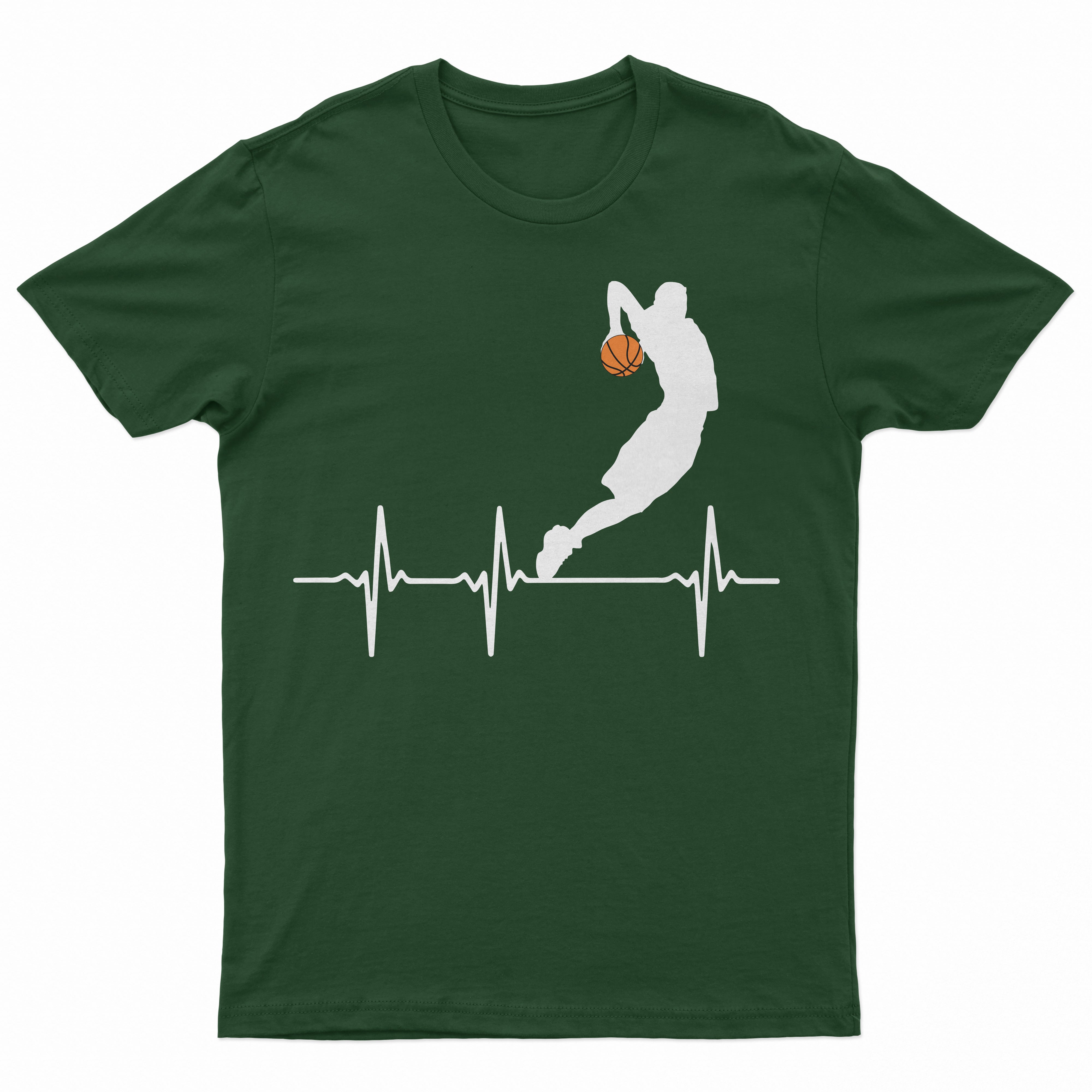 Basketball Heartbeat boys Kids Youth T-Shirt