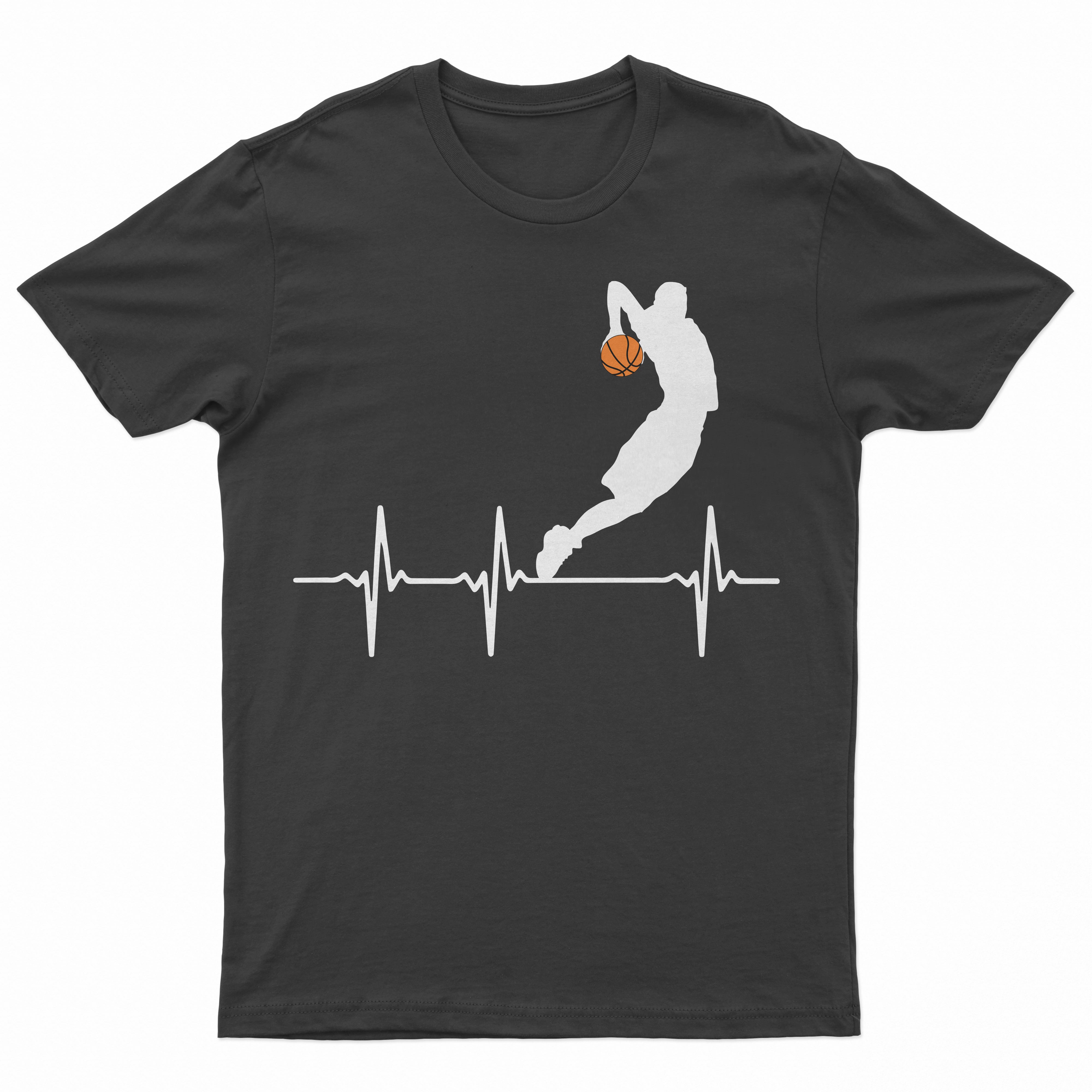 Basketball Heartbeat boys Kids Youth T-Shirt
