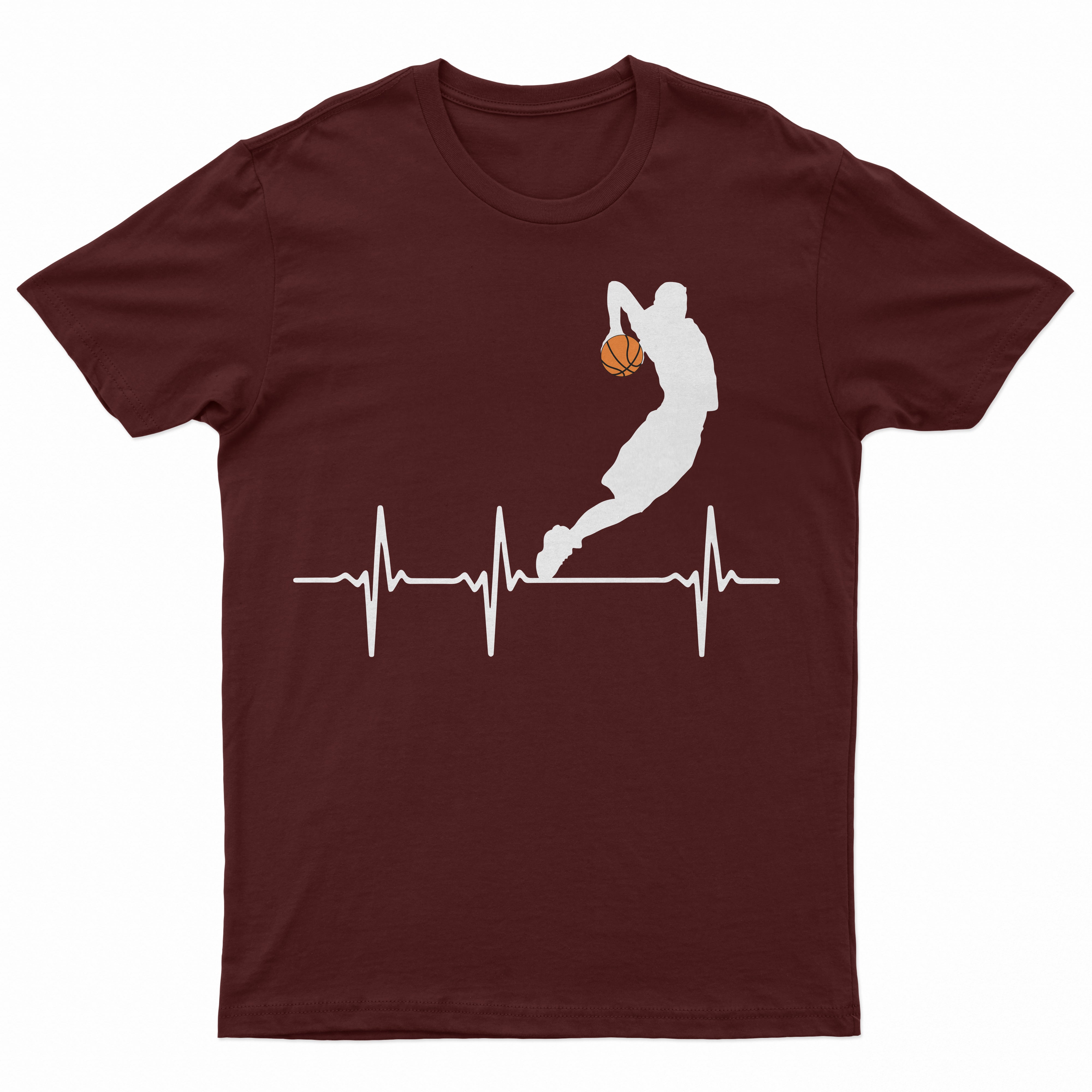 Basketball Heartbeat boys Kids Youth T-Shirt