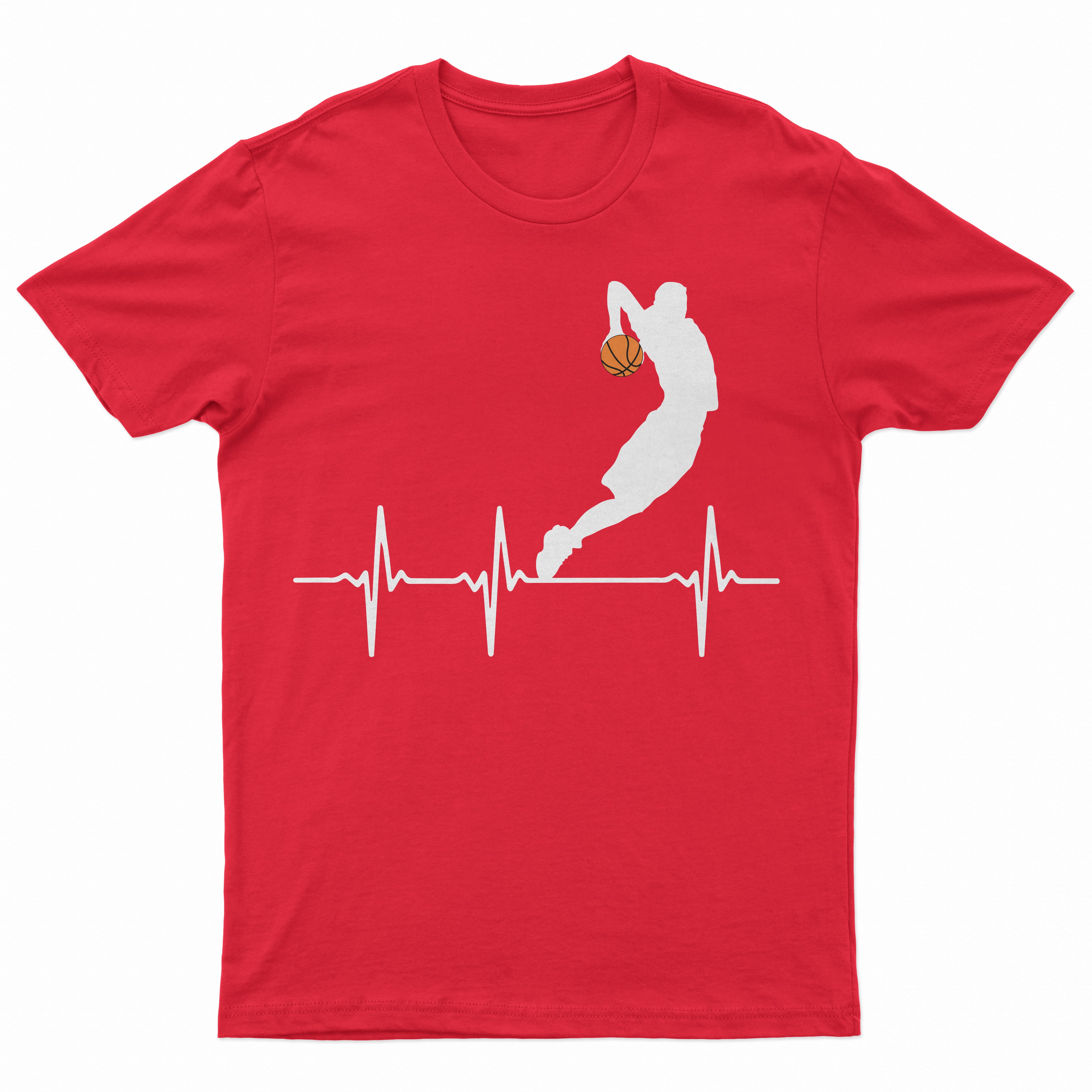 Basketball Heartbeat boys Kids Youth T-Shirt
