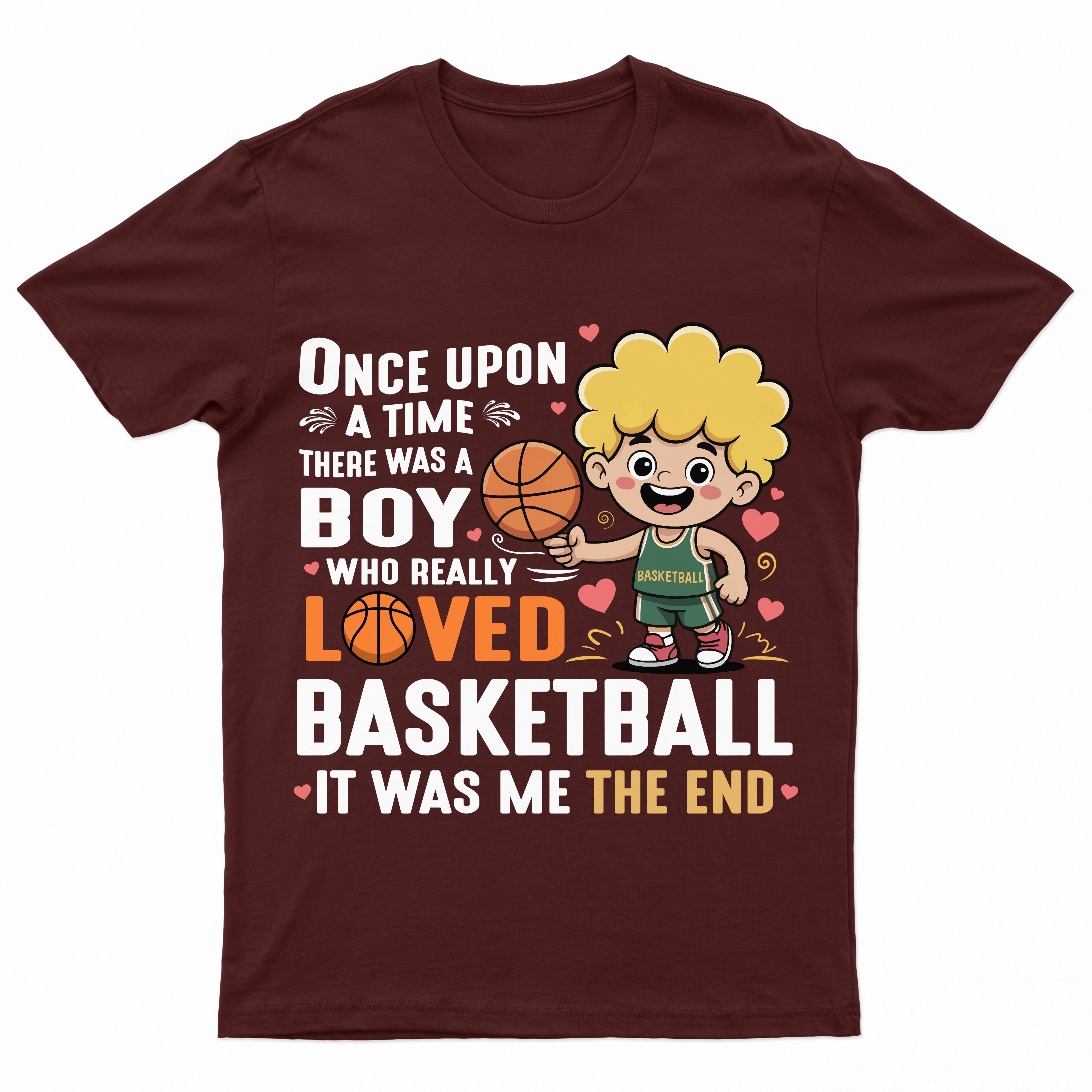 Basketball Girl and Boy Story Youth Shirt